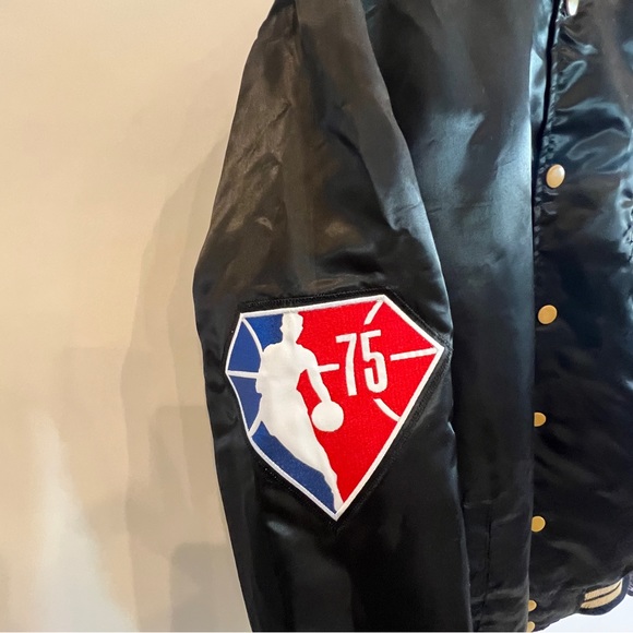 Phoenix Suns NBA Starter Jacket Rakuten Limited Edition 75th Black Gold Small S - Picture 11 of 12